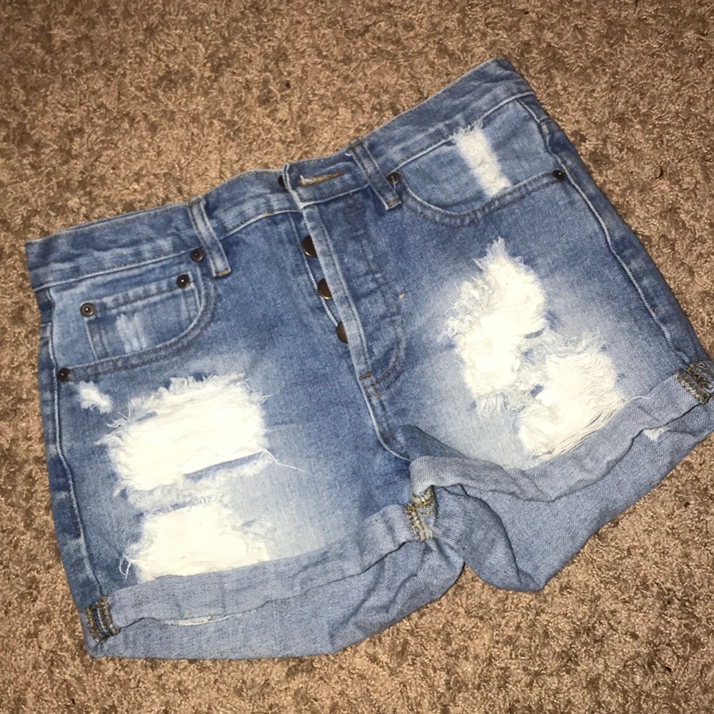 Forever 21 high waisted jean shorts